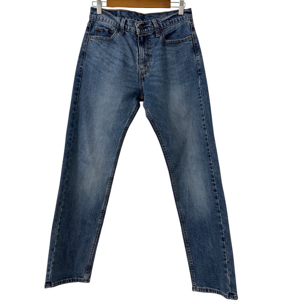 Levi 505‎ Denim Jeans Mens W30 L31 Blue Wash Straight Leg Casual Minimalist